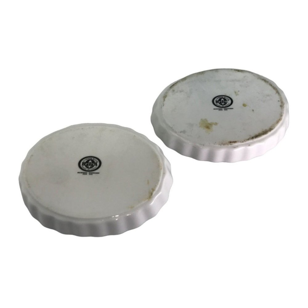 Set 2 BIA Cordon Blue Au Gratin Quiche Dishes Fluted 5"×4.5" Creme Brulee Tart - Picture 6 of 6